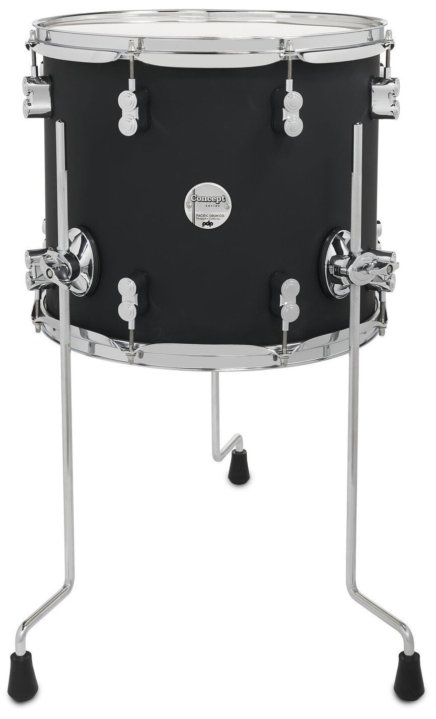 Drum Workshop PDP Tom Base Concept Maple Satin Black de 14x12 Pulgadas Concept Maple Satin Black de 14x12