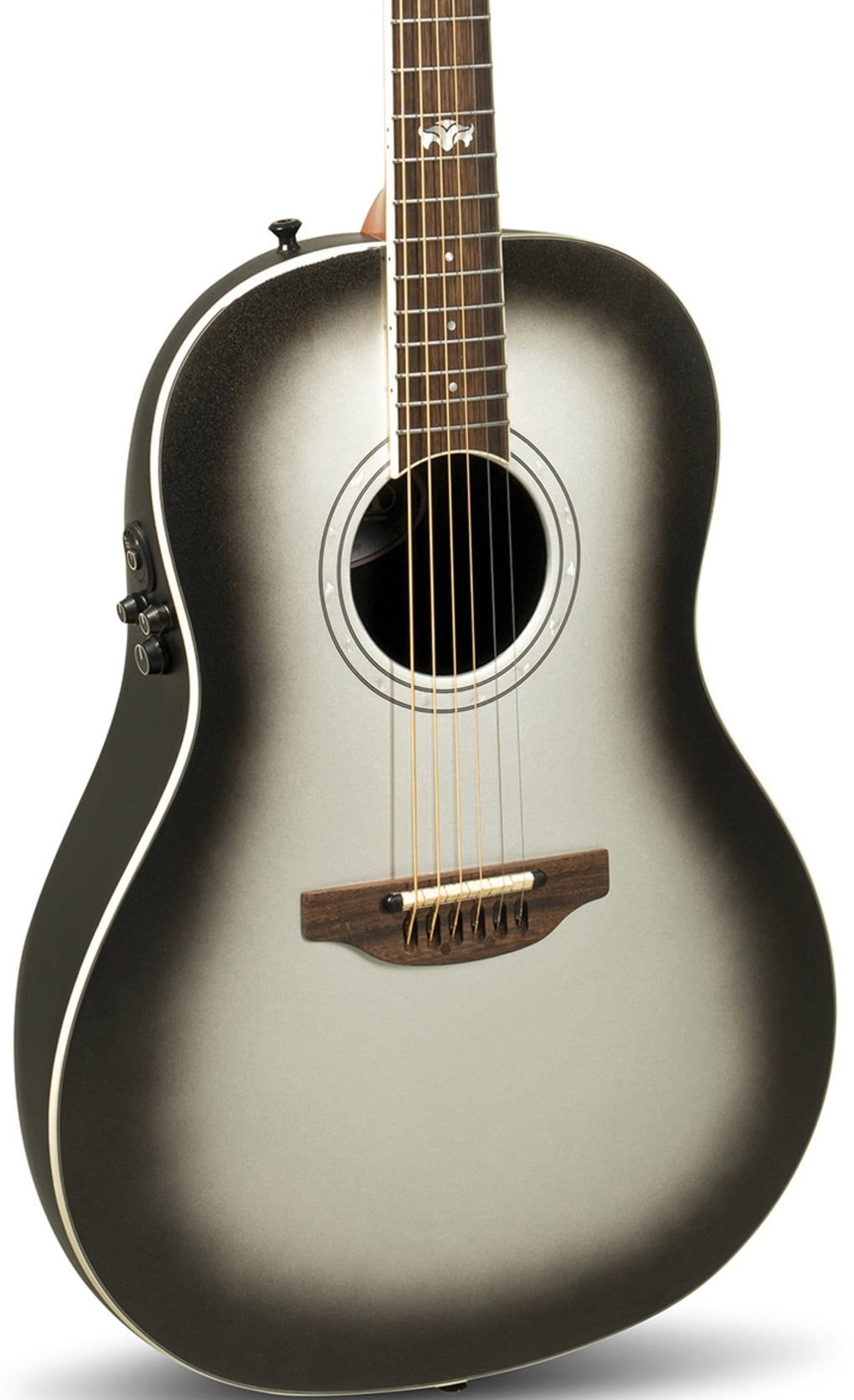 Ovation 1516SSM-G Pro Series Ultra Mid-Depth Non-Cutaway Silver Shadow Guitarra electro-acústica 1516SSM-G