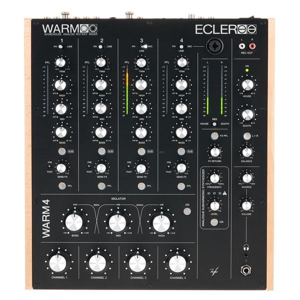 Ecler WARM4 Mezclador de 4 Canales DJ WARM4