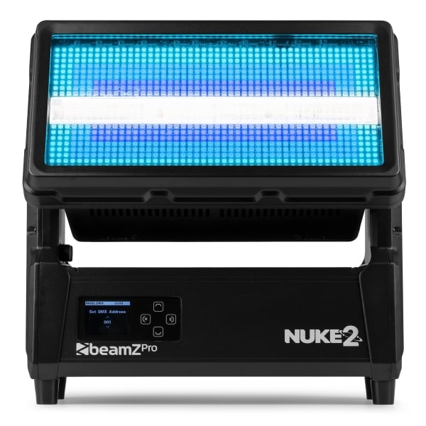 Beamz Nuke2 MH Estrobo Motorizado IP65 Nuke2 MH Strobe IP65 864x0,5W+96x10W