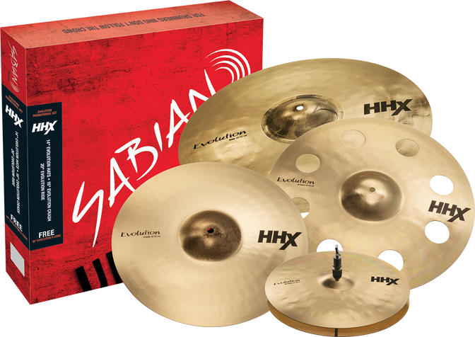 Sabian 15005XEBP HHX Evolution Promotional Set Platos 15005XEBP