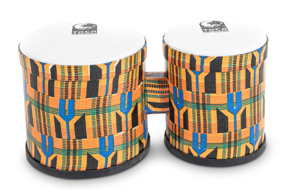 Toca Percussion TF2B-K Kente Cloth Bongo Serie Freestyle TF2B-K