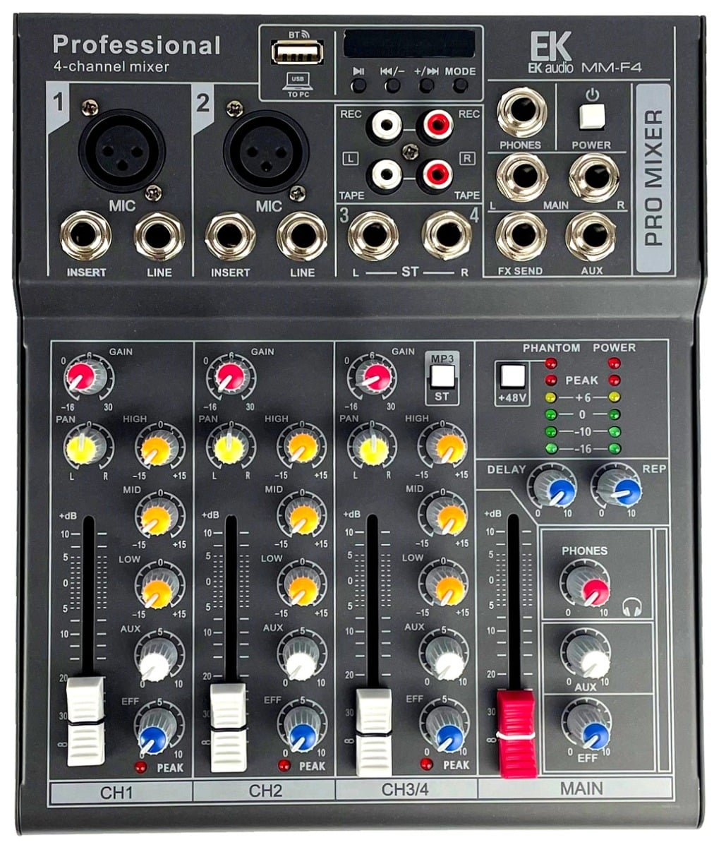 EK Audio Mesa De Mezclas Con Efectos  Mmf4 MMF4