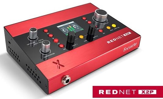 Focusrite REDNET X2P interfaz de audio 2x2 Dante REDNET X2P