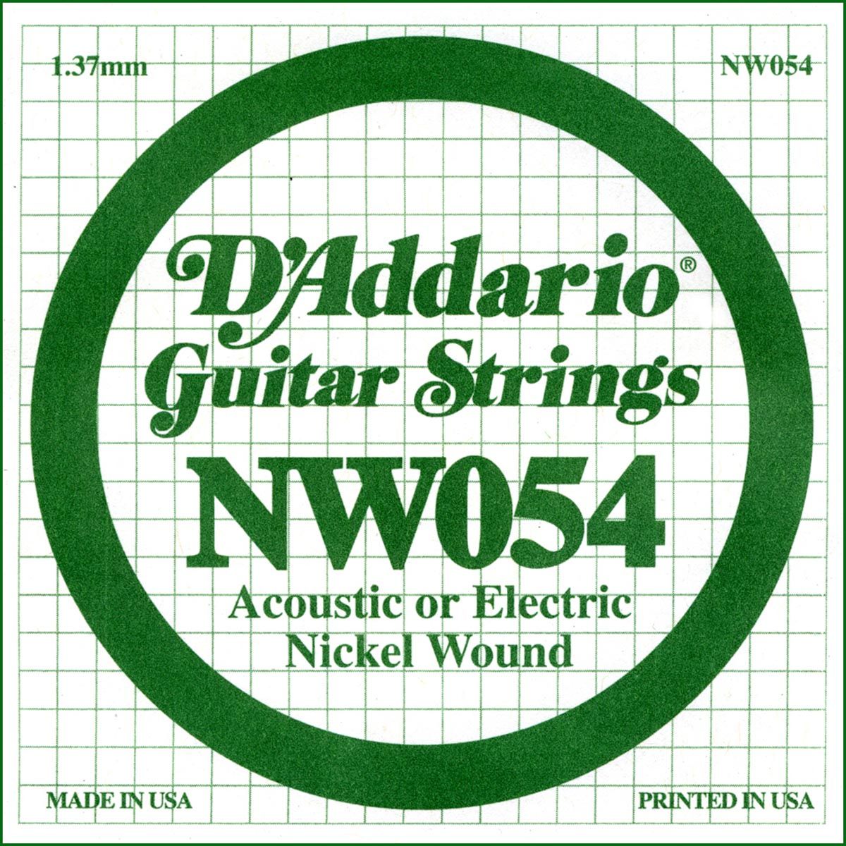 D´addario NW054 Cuerda Suelta para Guitarra Eléctrica NW054