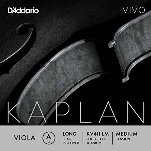 D´addario KV411 Cuerda Kaplan La (A) para viola, tensión media KV411LM Kaplan Vivo Viola A