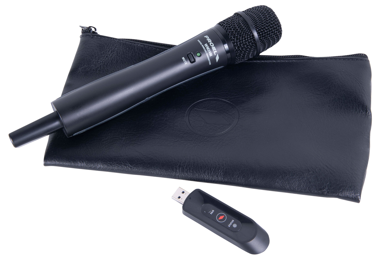 Proel U24H. Micrófono de Mano Inalámbrico USB 2.4 GHZ U24H