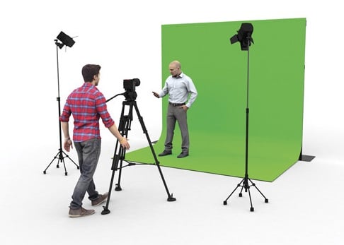 Showgear Wentex Telón P&D Chromakey 300 g/m² Telón Chromakey