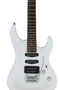 Aria Macmwh Guitarra Mac-Std Blanco Metalizado MACMWH