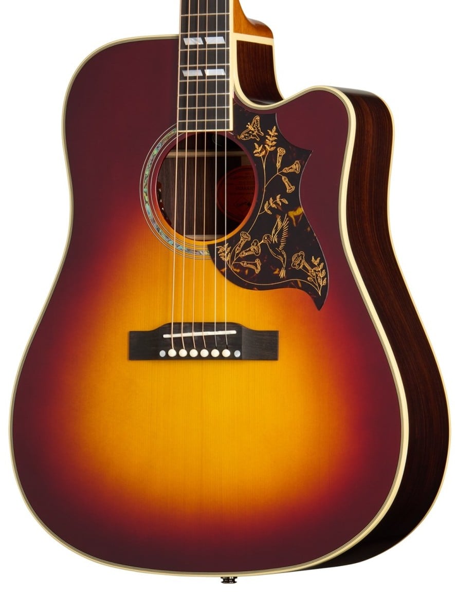 Epiphone Hummingbird Deluxe EC Autum Burst Guitarra Electroacústica Epiphone Hummingbird Deluxe EC Autum Burst