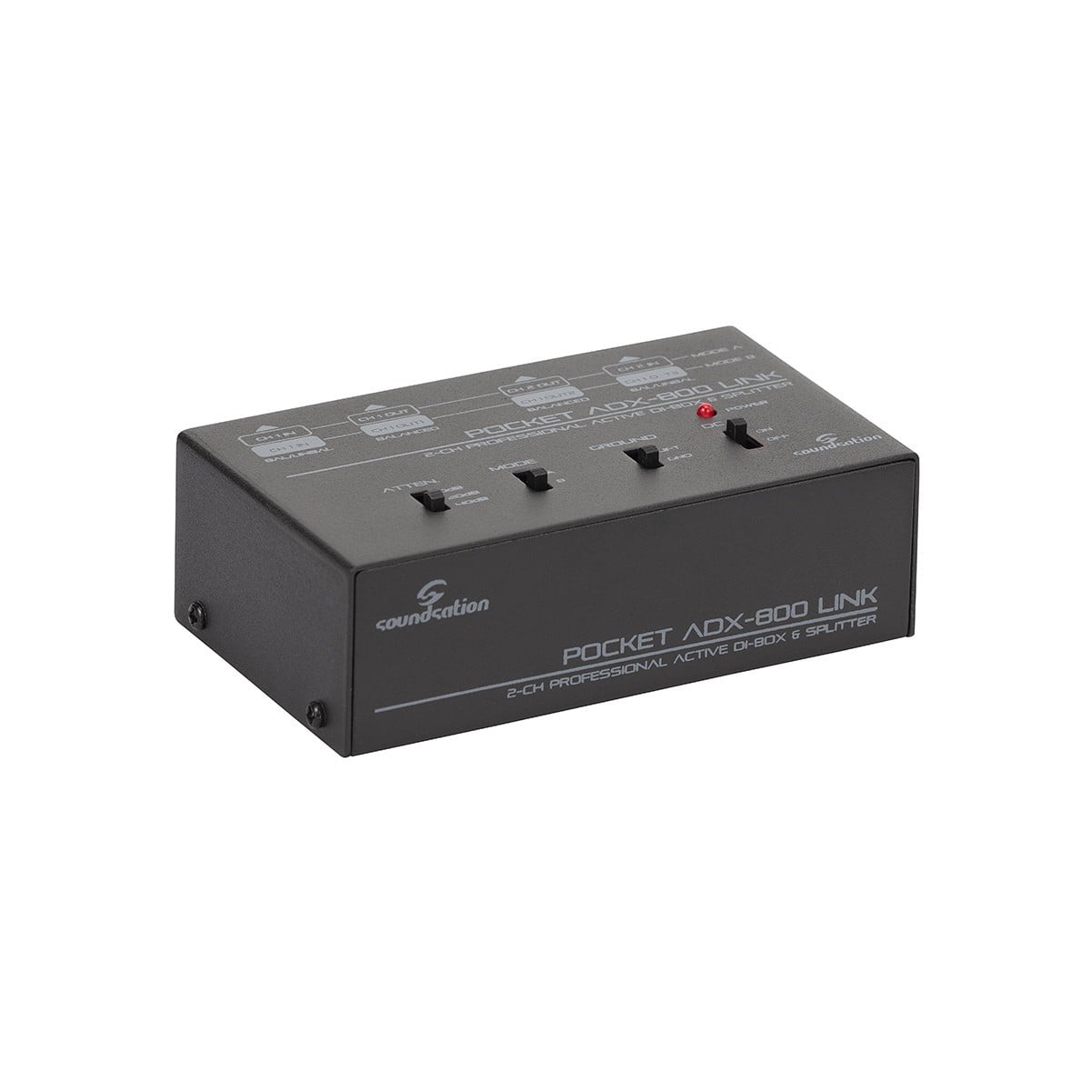Soundsation ADX-800 LINK DI-Box y divisor activo de 2 canales ADX-800 LINK