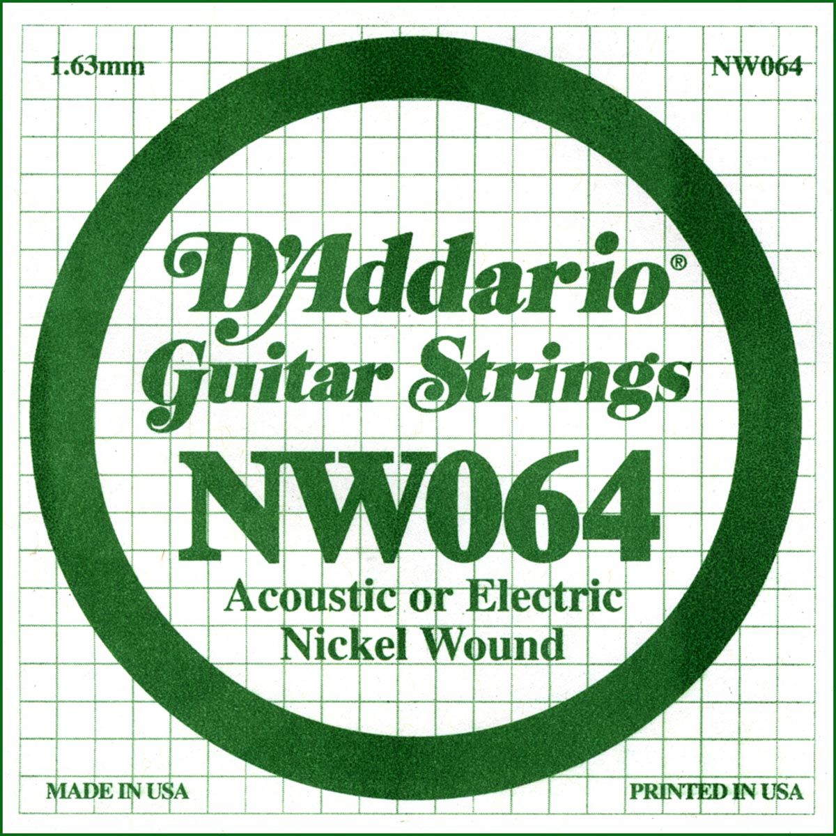 D´addario NW064 Cuerda Suelta para Guitarra Eléctrica NW064