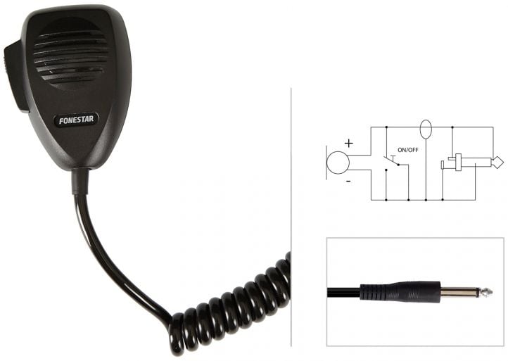 Fonestar MCD-364 Micrófono de comunicaciones de mano MCD-364