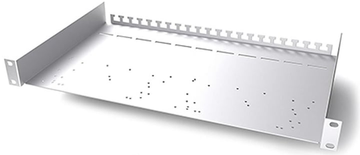ALVA UNI RACK 19 Bandeja de rack con orificios personalizados para el montaje de dispositivos RME UNI RACK 19