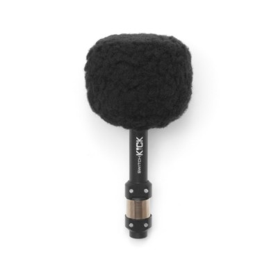 Ahead AHSKBK BOOM Beater, Black Fleece over High Density Felt Cylinde Maza de bombo AHSKBK BOOM Beater