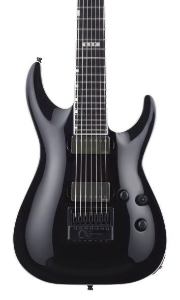 ESP EII Horizon NT7 Evertune Black Guitarra Eléctrica E-II HORIZON NT-7 EVERTUNE BLA