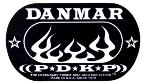 Danmar Percussion Double kick bass drum impact pad Flame Refuerzo para parche de bombo Double kick bass drum impact pad Flame Refuerzo pa