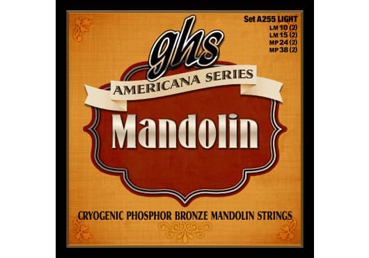 GHS Juego Mandolina Americana S, Phosphor Bronze Light 10-38 CGHA255