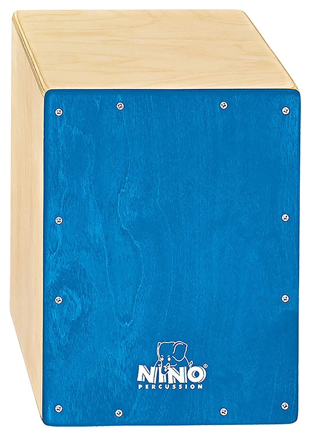Nino Percussion Cajon Pequeño Tapa Azul Nino95 NINO950B