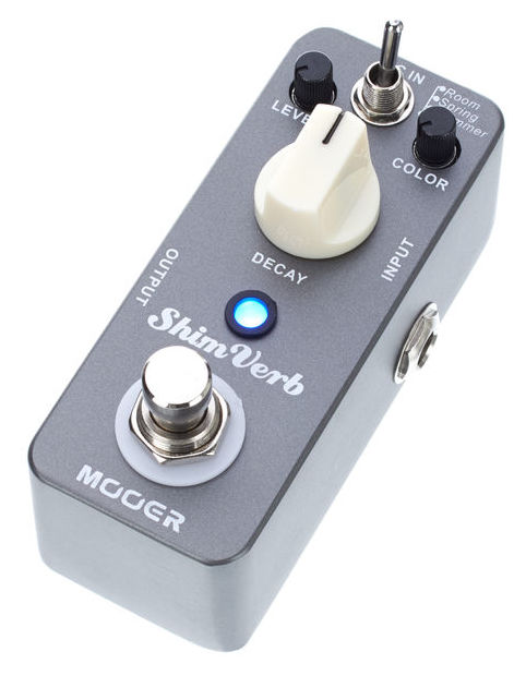 Mooer Shim Pedal Reverb Digital con 3 modos Room, Spring y Shimmer Reverb Shim Verb