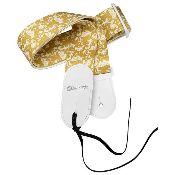 DiMarzio DD3151 Utopia Correa para Guitarra Standard White/Gold DD3151 Wht-Gld