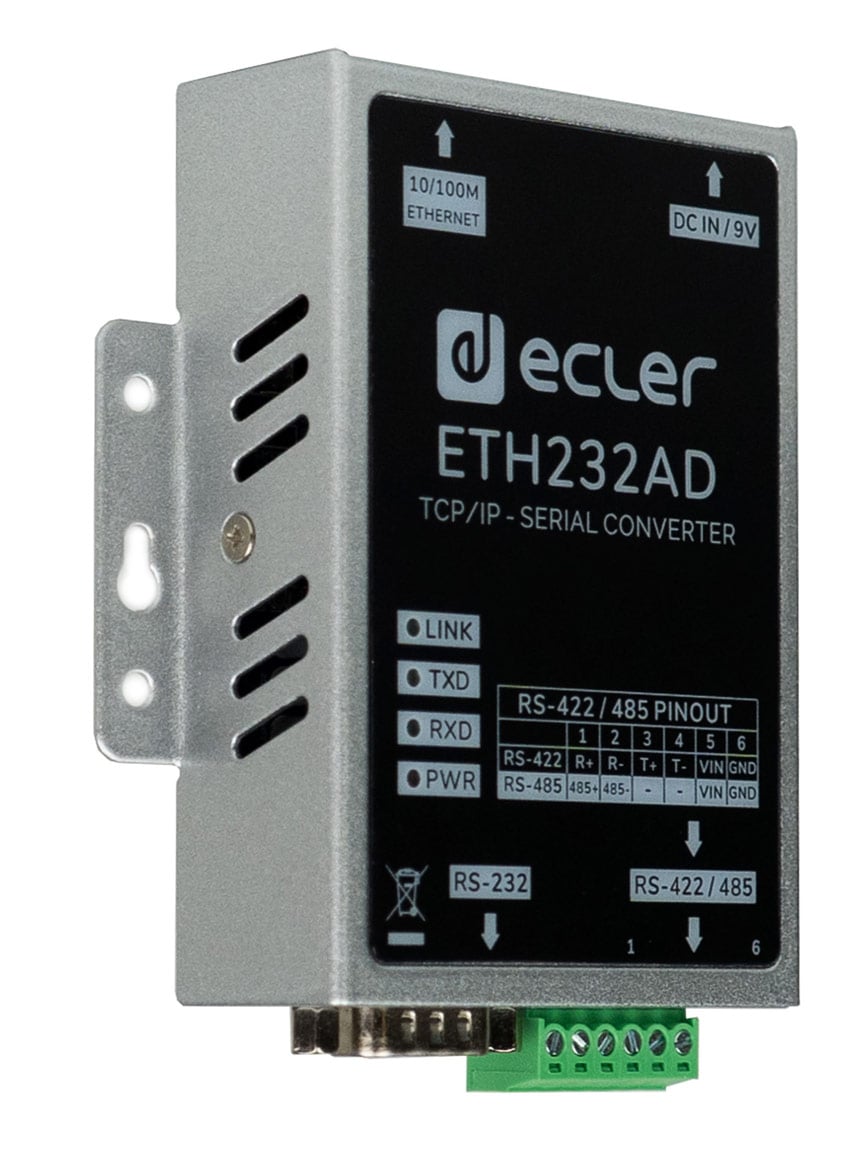 Ecler Interfaz TCP/IP - RS-232 eTH232AD
