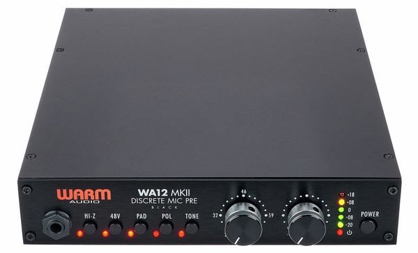 Warm Audio WA12 MKII Black Previo Micrófono WA12 MKII BLACK PREAM X MIC