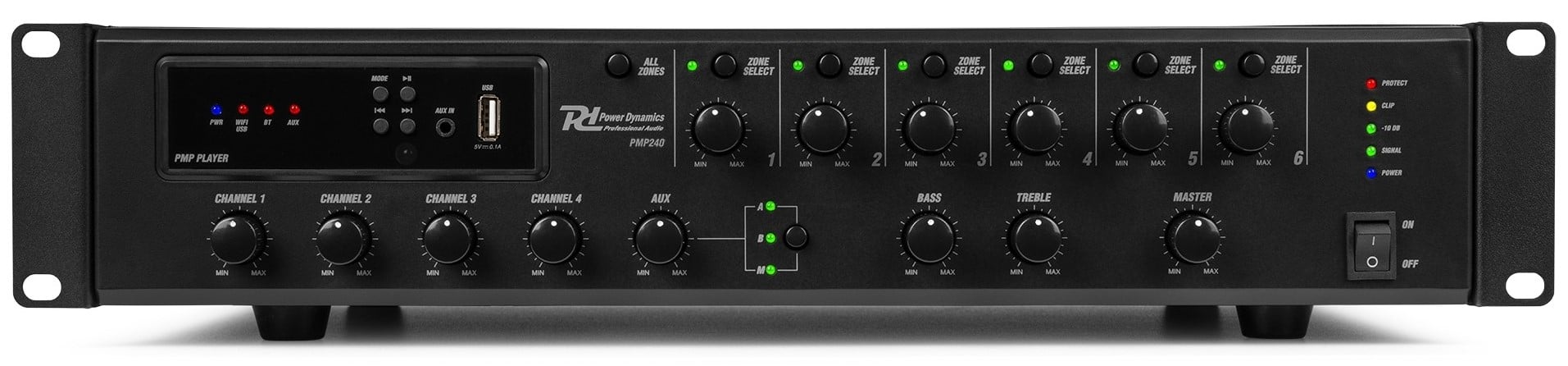 Power Dynamics PMP240 Amplificador 6 Zonas PMP240 Comm.Mixer Amp.240W 6 zones
