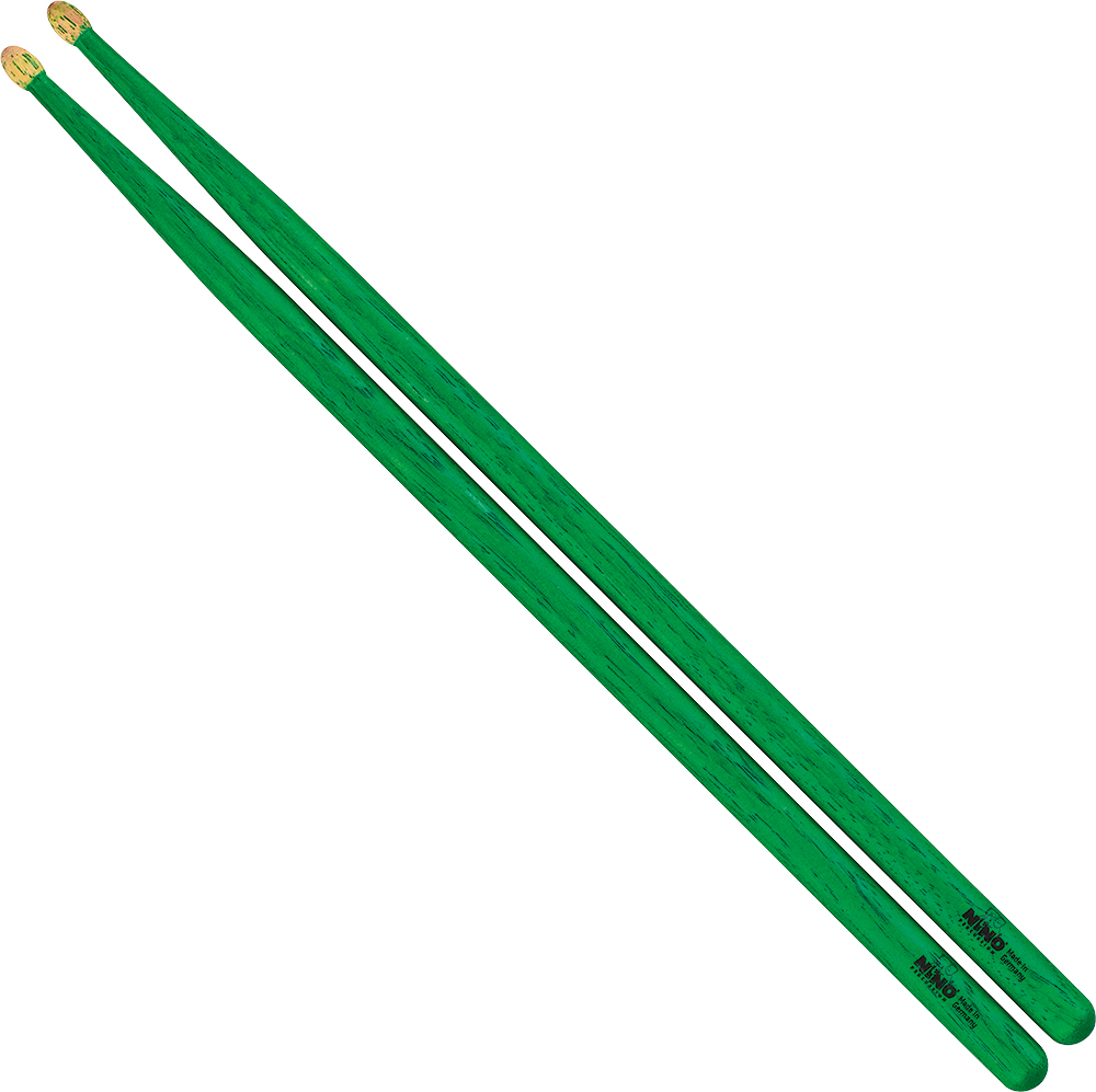 Nino Percussion Baquetas Verdes Nino974 NINO974