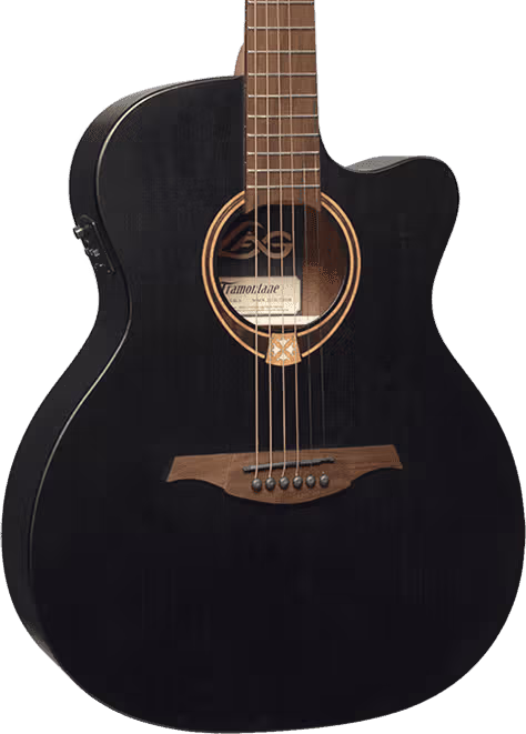LAG GLAT70A-BLS Guitarra Acústica Auditorium Tramontane 70 - Negro Satin GLAT70A-BLS