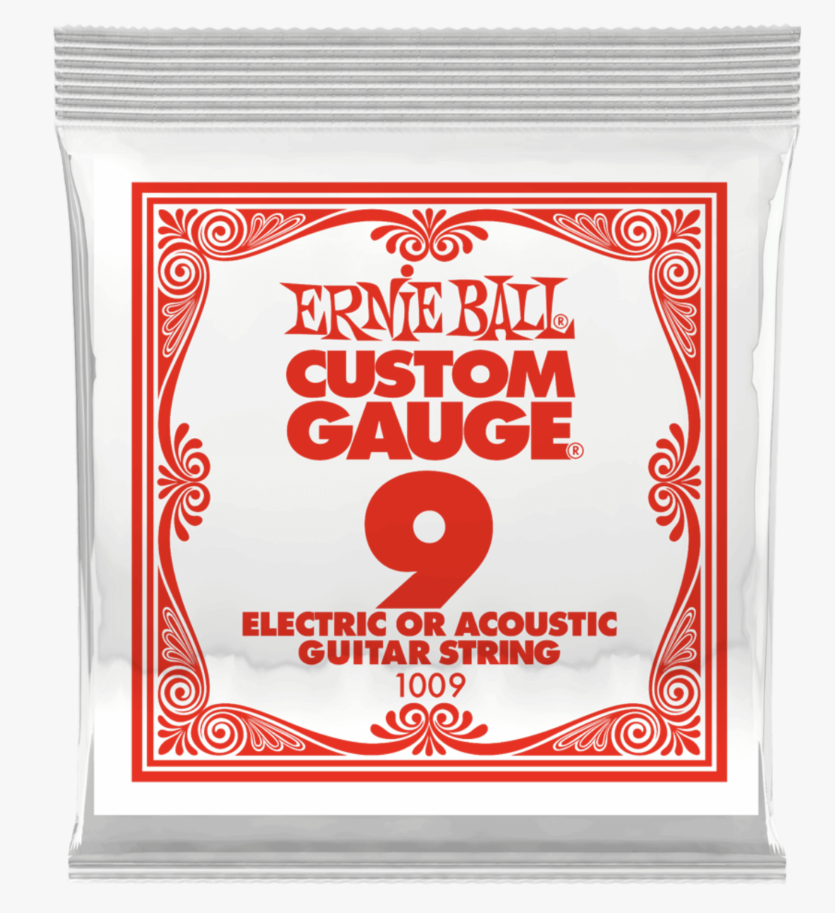 Ernie Ball 1009 Slinky Plana Cuerda Para Guitarra Electrica 009 1009