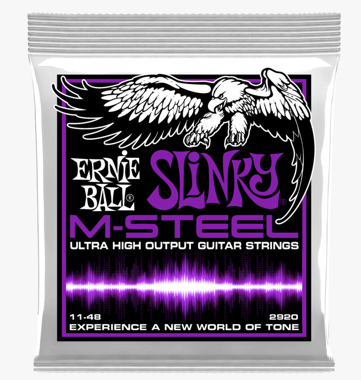 Ernie Ball 2920 Slinky M-Steel Cuerdas Para Guitarra Eléctrica 11-48 2920