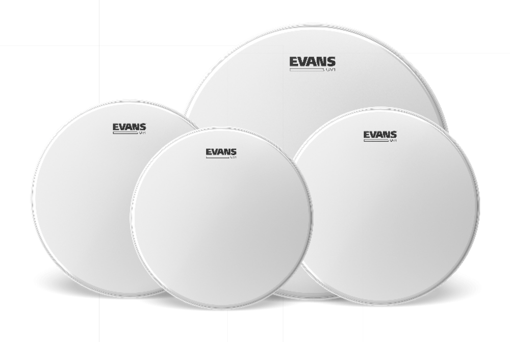 Evans UV1 Pack Fusion Recubierto (10", 12", 14") con Batería de Caja UV1 de 14" UV1 Pack Recubierto (10", 12", 14") con Bateria