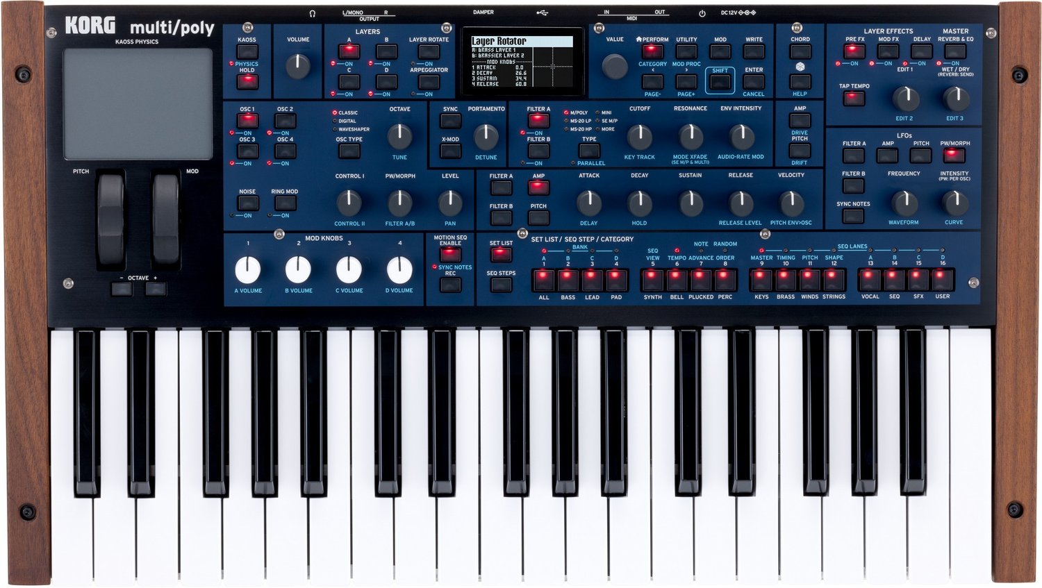 Korg Multipoly Sintetizador Modelado Analógico Korg Multipoly