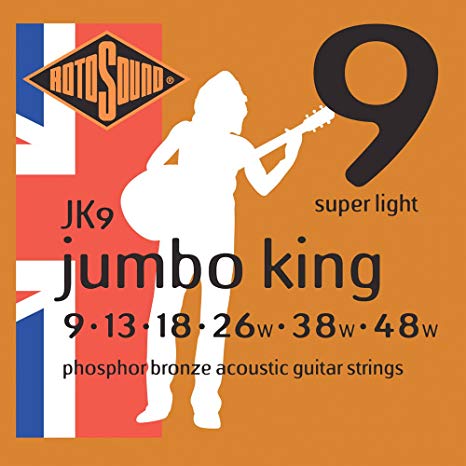 Rotosound Juego De Cuerdas Para Guitarra Acústica 9-48 JK9