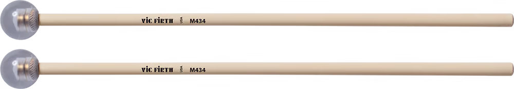Vic Firth Mazas M434 Vf Teclado Articulate Series Lexan / Latón - Hard (1 1/8\") PVFM434