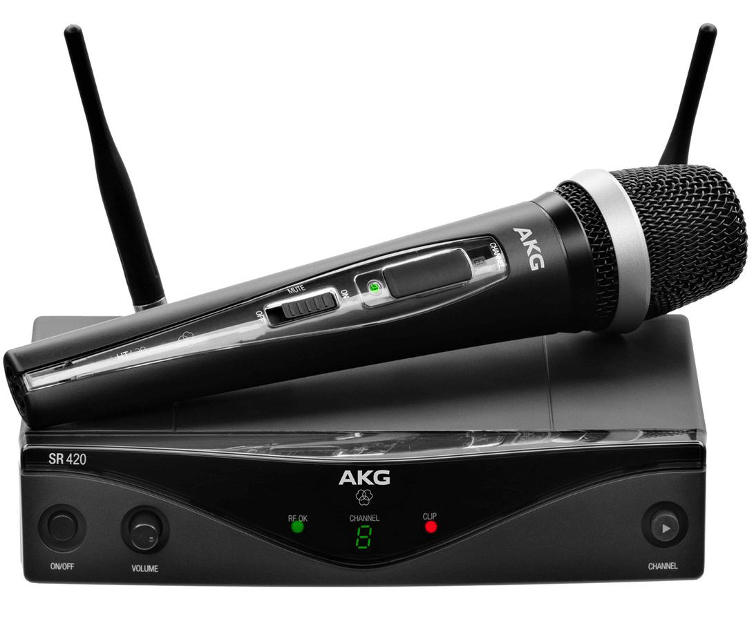 AKG WMS-420 VOCAL Capsula D-5 Microfono Inalambrico Mano,Banda U1 null