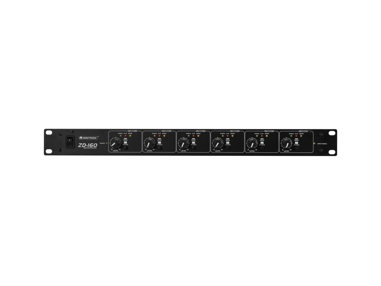 Omnitronic ZD-160B Distribuidor de Zonas Negro ZD-160B