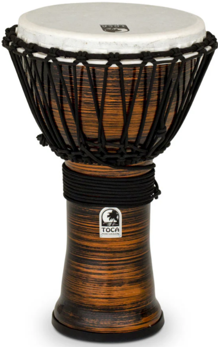 Toca Percussion TF2DJ-12SC Djembe Freestyle II Rope Tuned Spun Copper TF2DJ-12SC