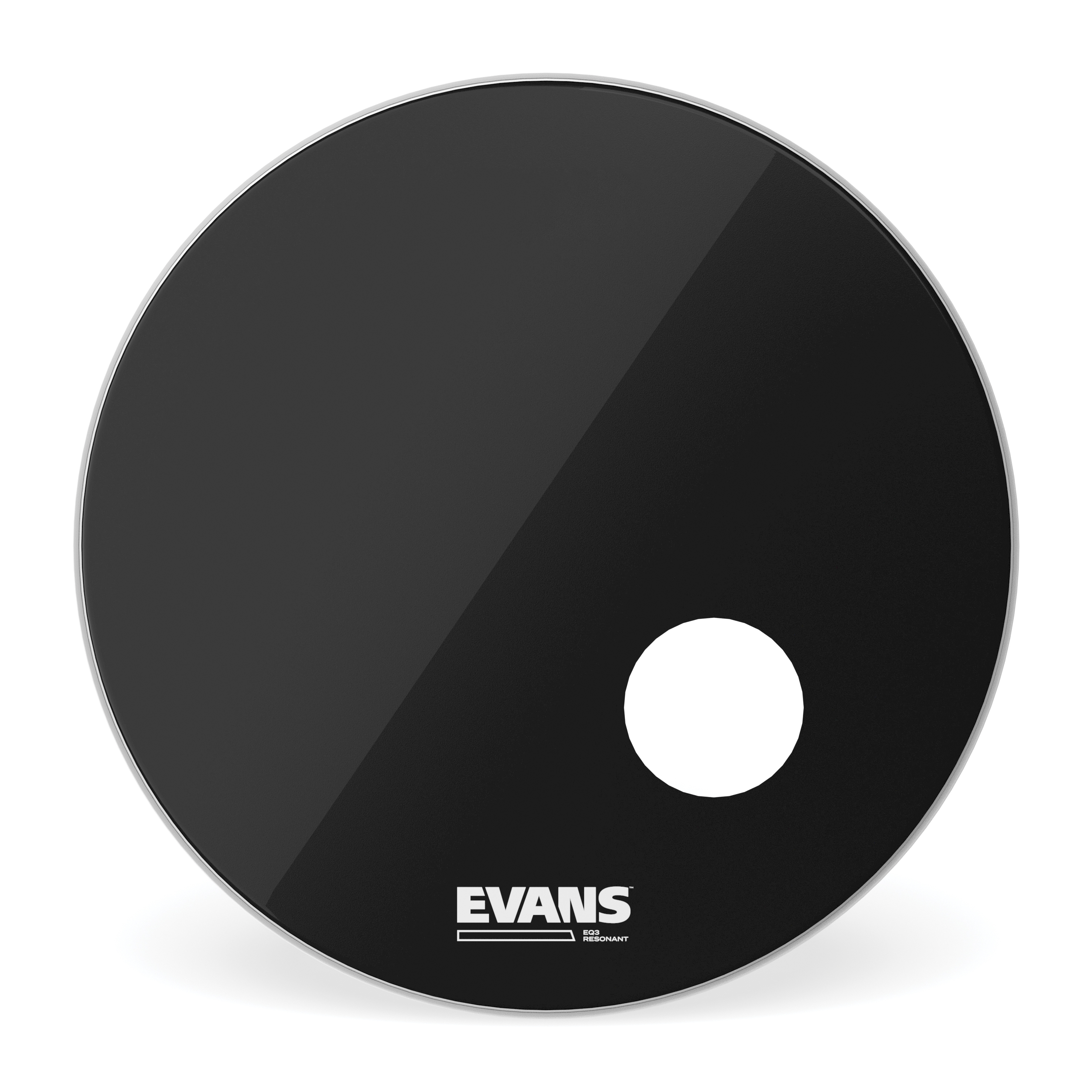 Evans EQ3 Resonant Black Bass Drum Head, 26 Pulgadas BD26RB