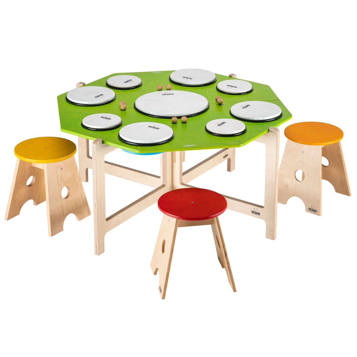 Nino Percussion Class Hand Drum Set With Stool NINOSET966