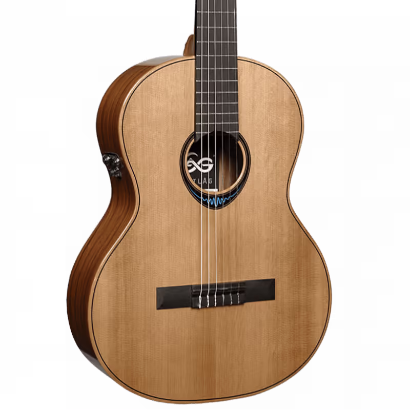LAG GLHCBW2E Guitarra Acústica Clásica Nylon Blue Wave 2 GLHCBW2E