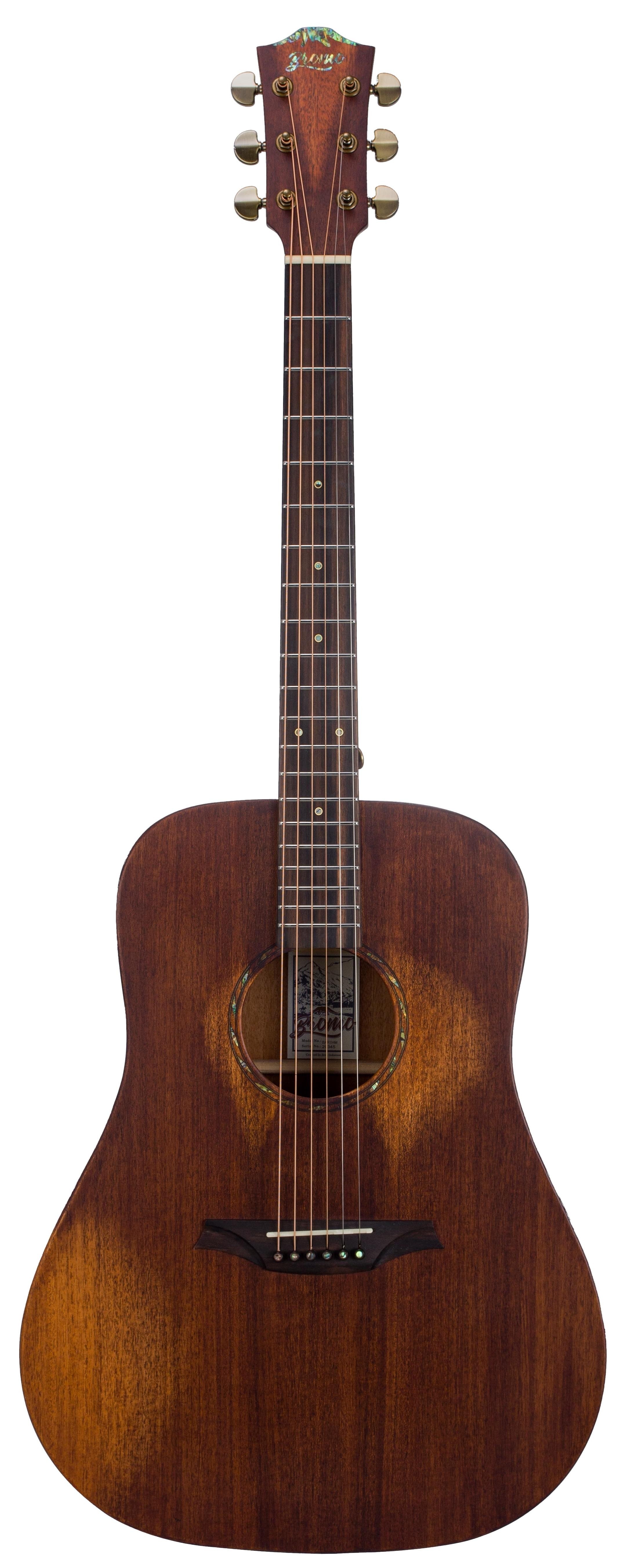 Bromo BAR1HM Guitarra Acustica All Solid Rocky Series Funda Dura BAR1HM