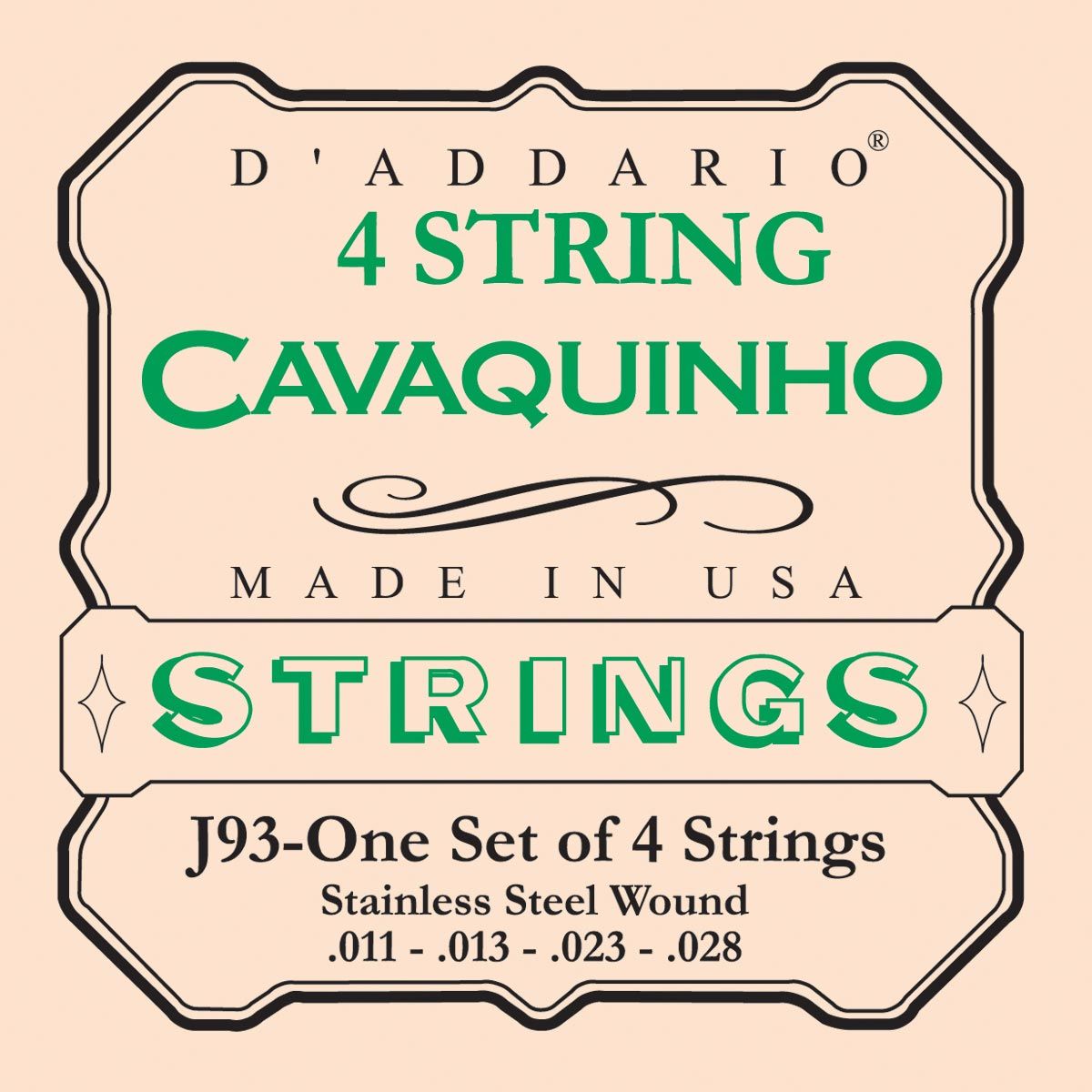 D´addario J93 cuerdas para Cavaquinho J93 Cavaquinho