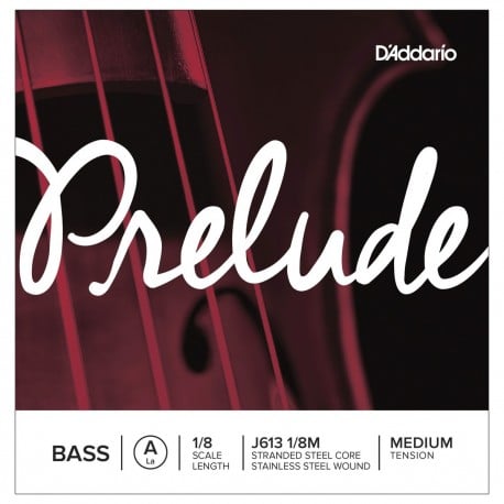 D´addario J163 Cuerda Suelta Contrabajo Prelude La (A) 1/8 Tensión Media J163-1/8M Prelude Bass A
