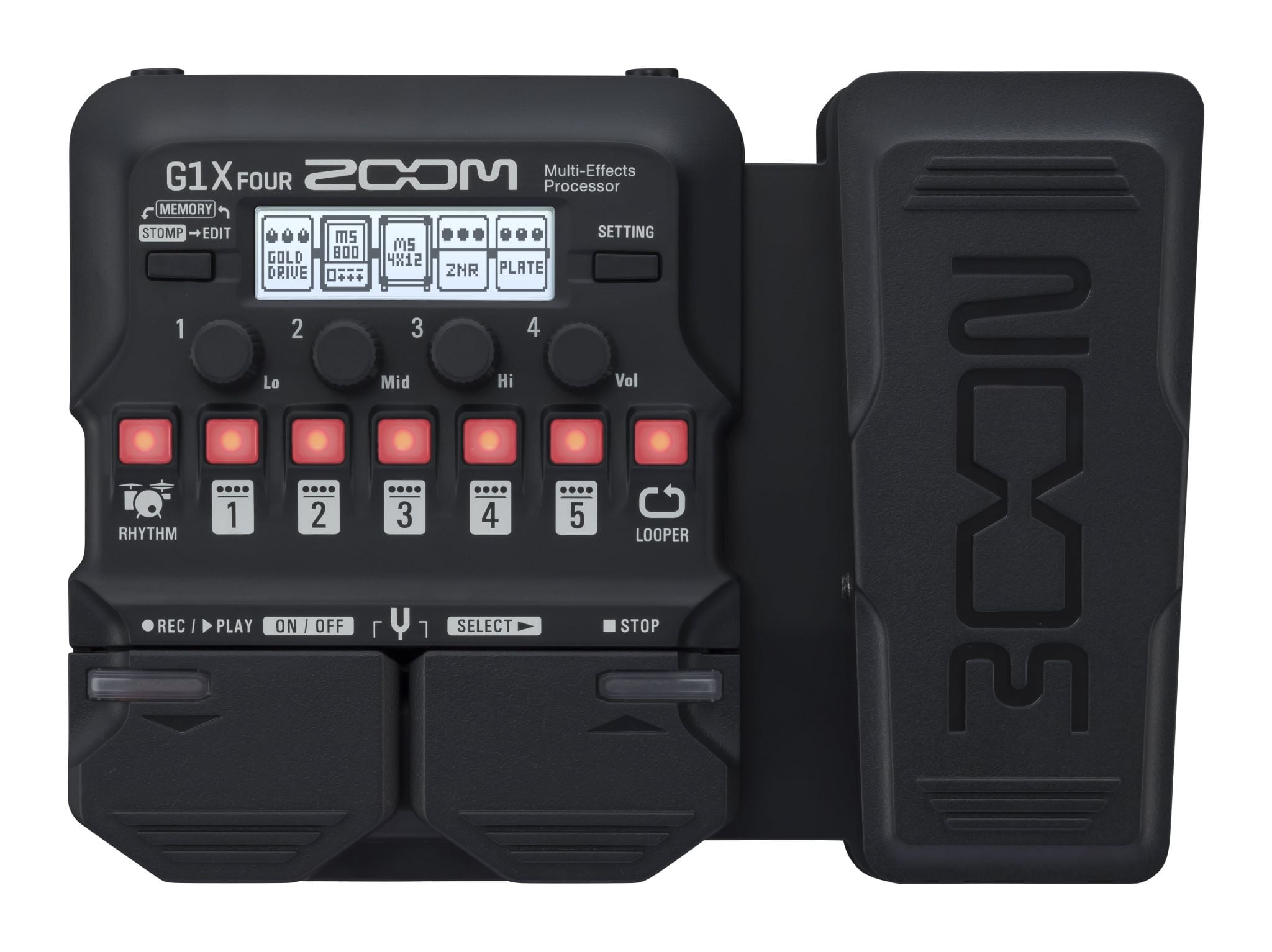 ZOOM G1X Four Pedal Multiefectos con Pedal de Expresión G1X FOUR