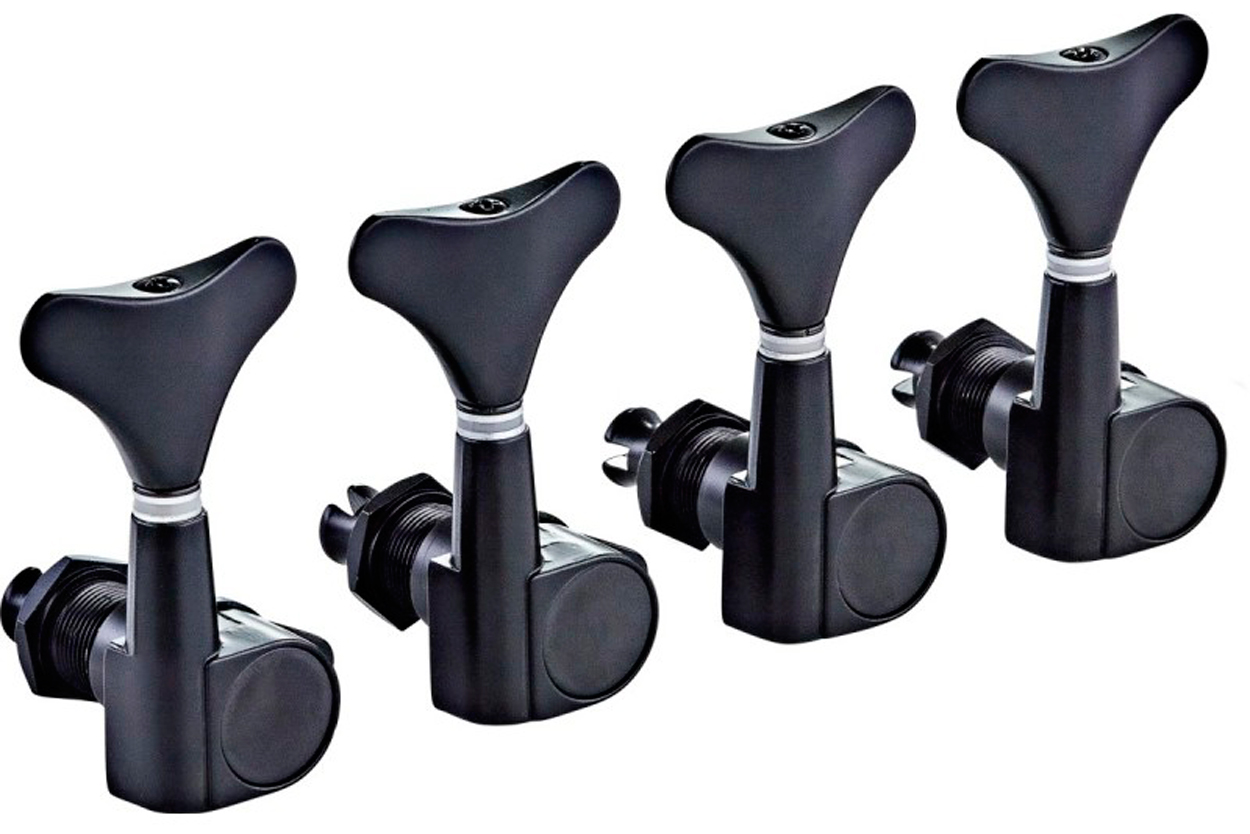 Ortega OTMEB4L-GB. Clavijero para Bajo Gloss Black OTMEB4L-GB