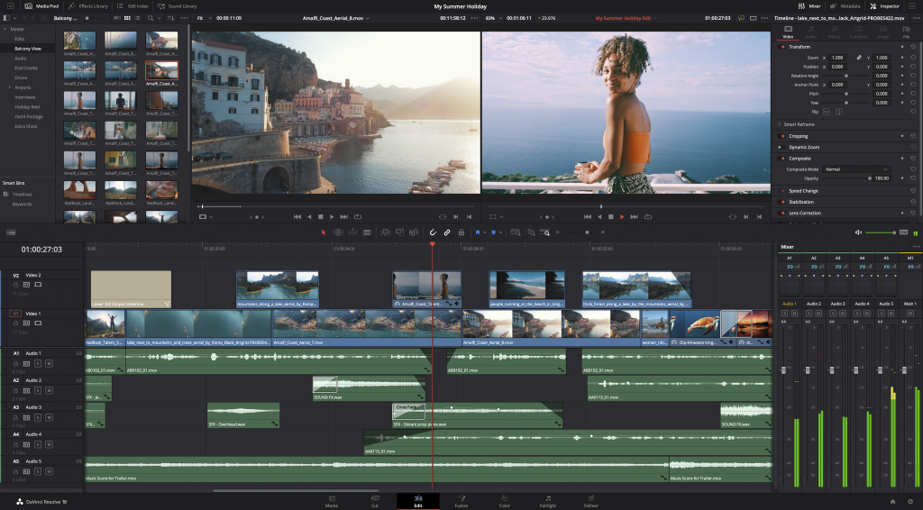 Blackmagic DaVinci Resolve Studio Software de Edición de Vídeo DV/RESSTUD
