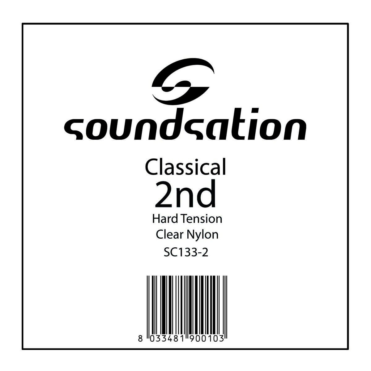 Soundsation Cuerda para guitarra clásica SC133-2 - B 0.325 de tensión dura SC133-2