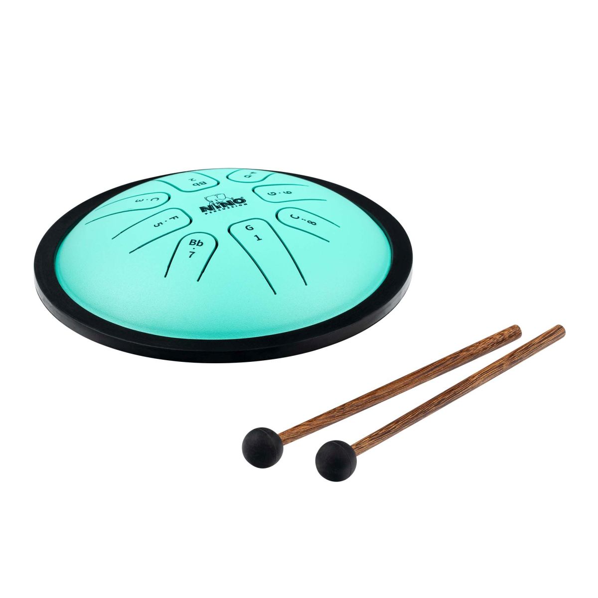 Nino Percussion Steel Tongue Drum,Small,Green, NINO982